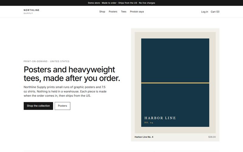 Screenshot of Northline Supply